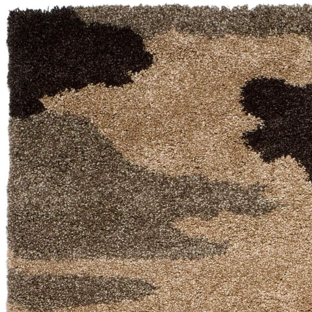 Florida Shag SG453 Power Loomed Area Rug - Beige/Multi - 8'6"x12' - Safavieh.