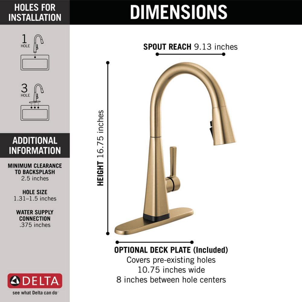 Lenta Pull Down Sprayer Touch Kitchen Sink Faucet, Touch Control Kitchen Faucet