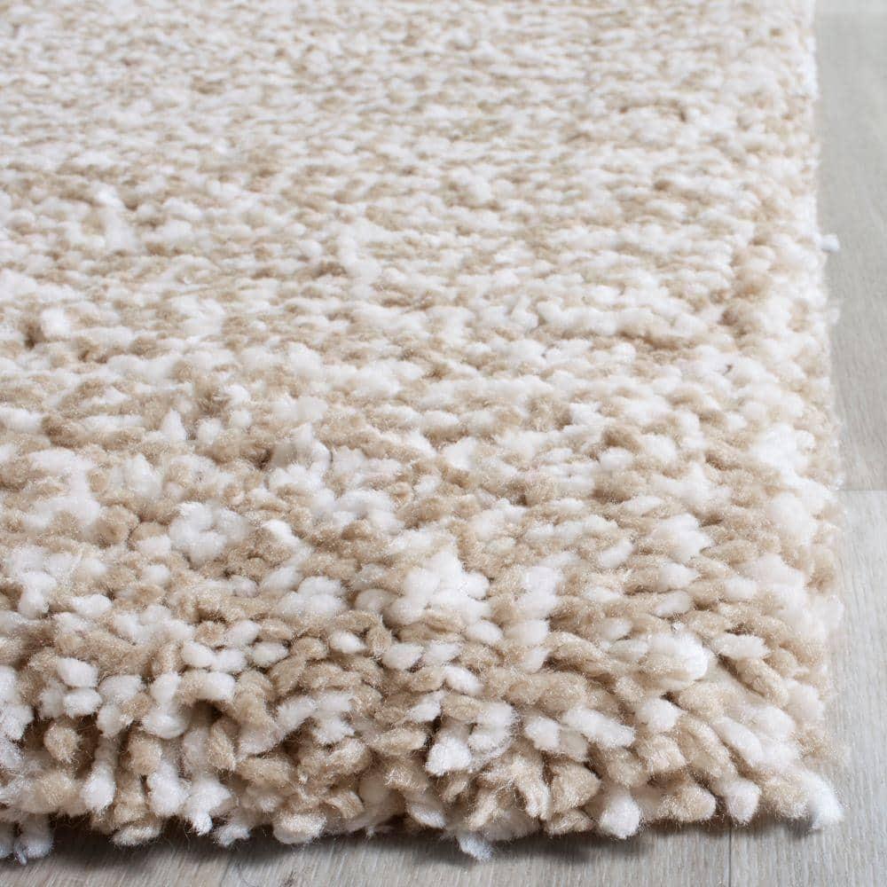 Ultimate Shag SGU211 Hand Tufted Area Rug - Sand/Ivory - 8'x10' - Safavieh.