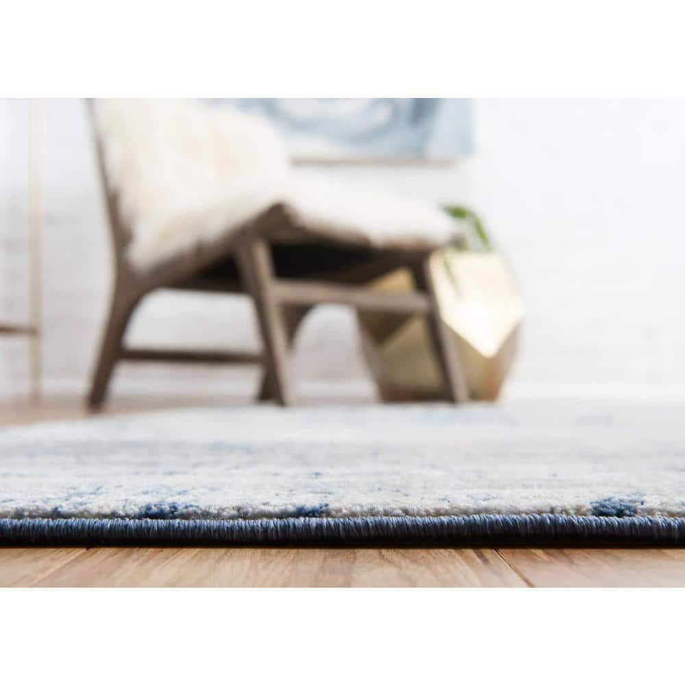 Unique Loom Asheville Collection Area Rug - Tanglewood (8'  x 10' Rectangle Blue/Light Blue)