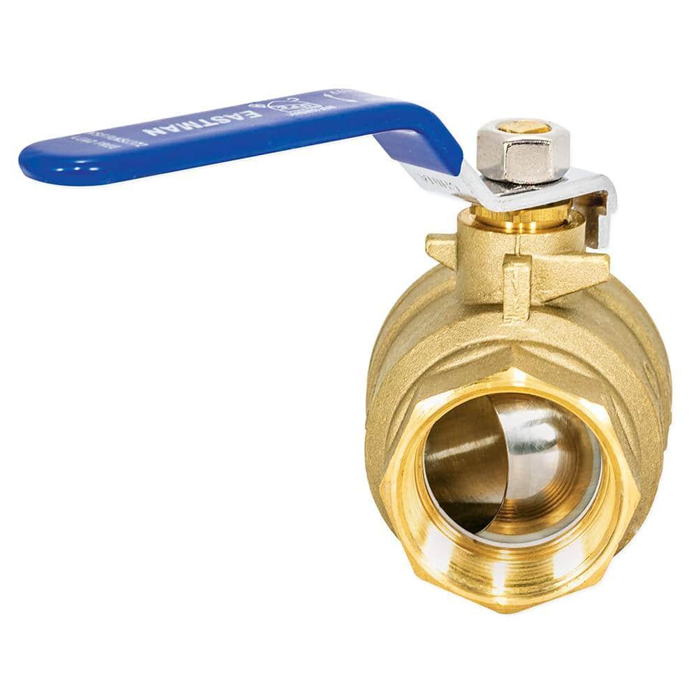 Eastman 20053LF Válvula de Bola de Puerto Completo de Alta Resistencia, IPS de 1-1/2 Pulgadas, Latón