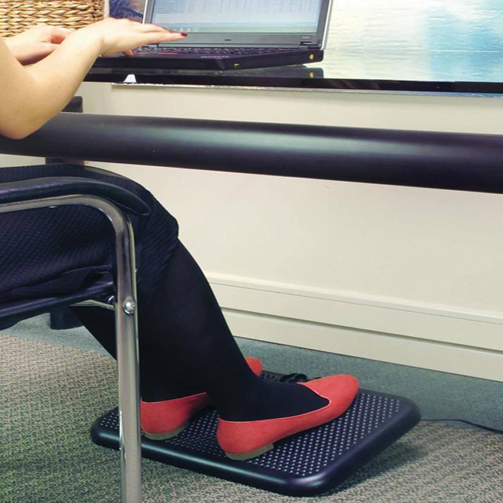 Indus Tool Toasty Toes Heated Footrest Black 90W TT: Adjustable Radiant Foot Warmer, Ceramic Element, Indoor Use