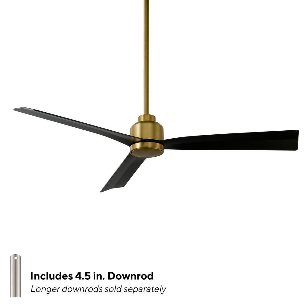 52" Smart Home Compatible 3 Blade Smart Ceiling Fan with Remote