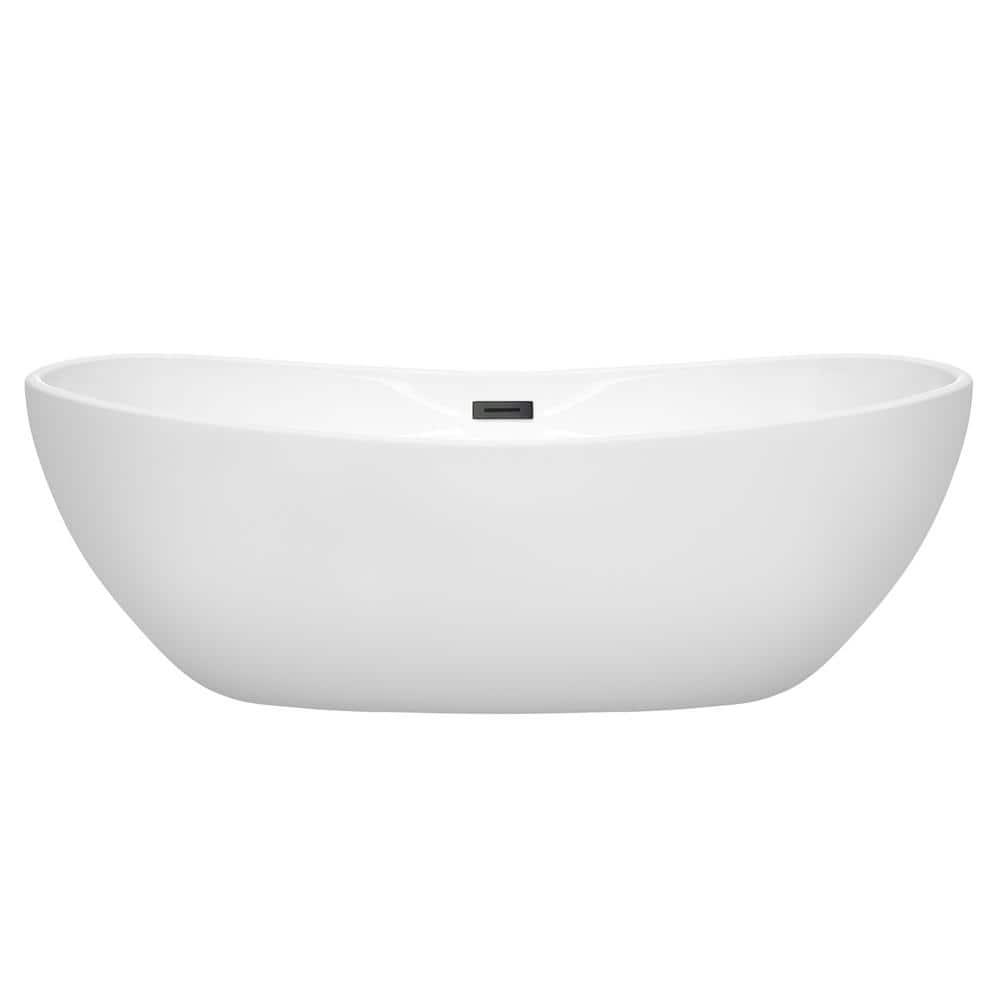 Rebecca 70'' x 32'' Freestanding Soaking Acrylic Bathtub