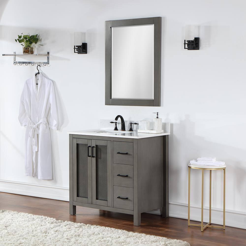 Ivy Wood Flat Wall Mirror