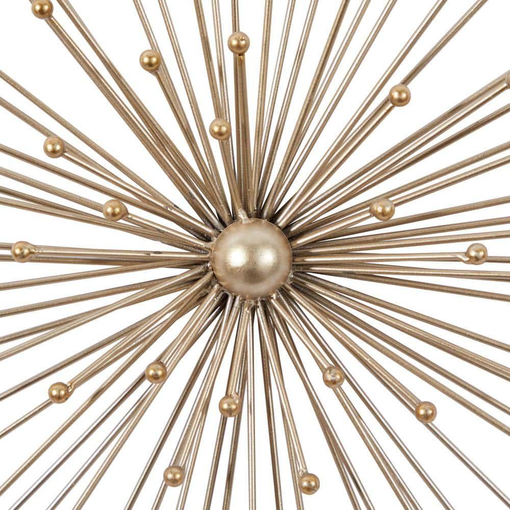 George Oliver Metal 3D Starburst Gold Wall Decor Set