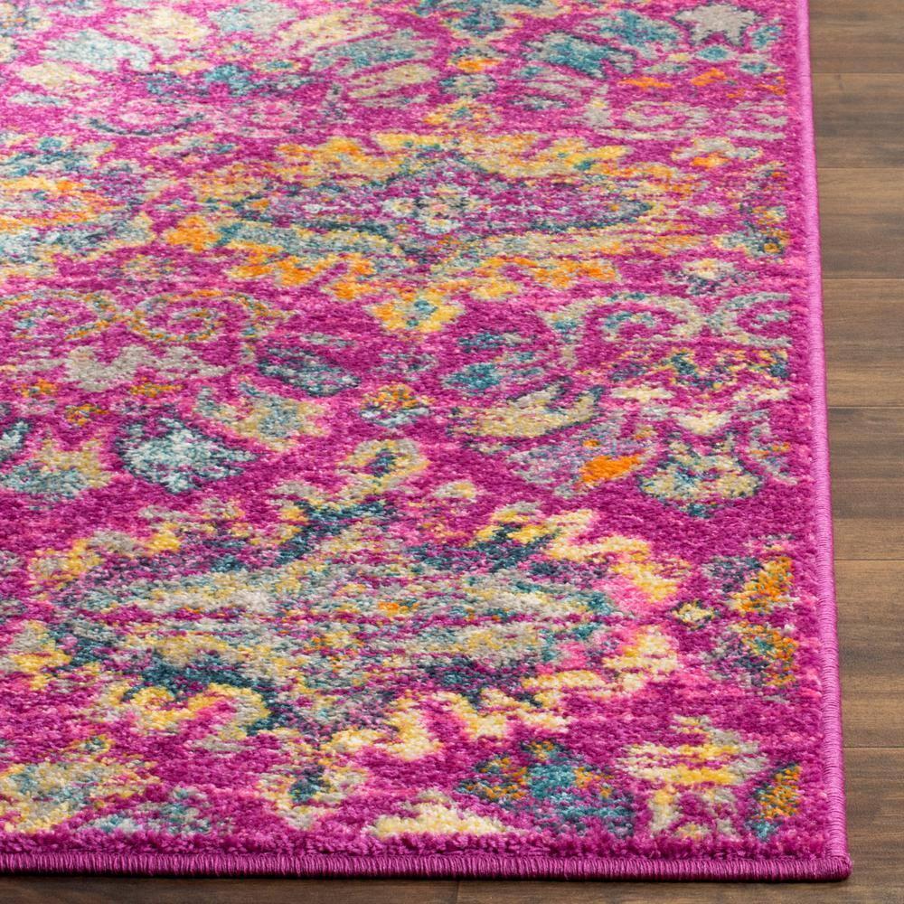 Madison MAD144 Power Loomed Indoor Accent Rug - Fuchsia/Blue - 3'x5' - Safavieh