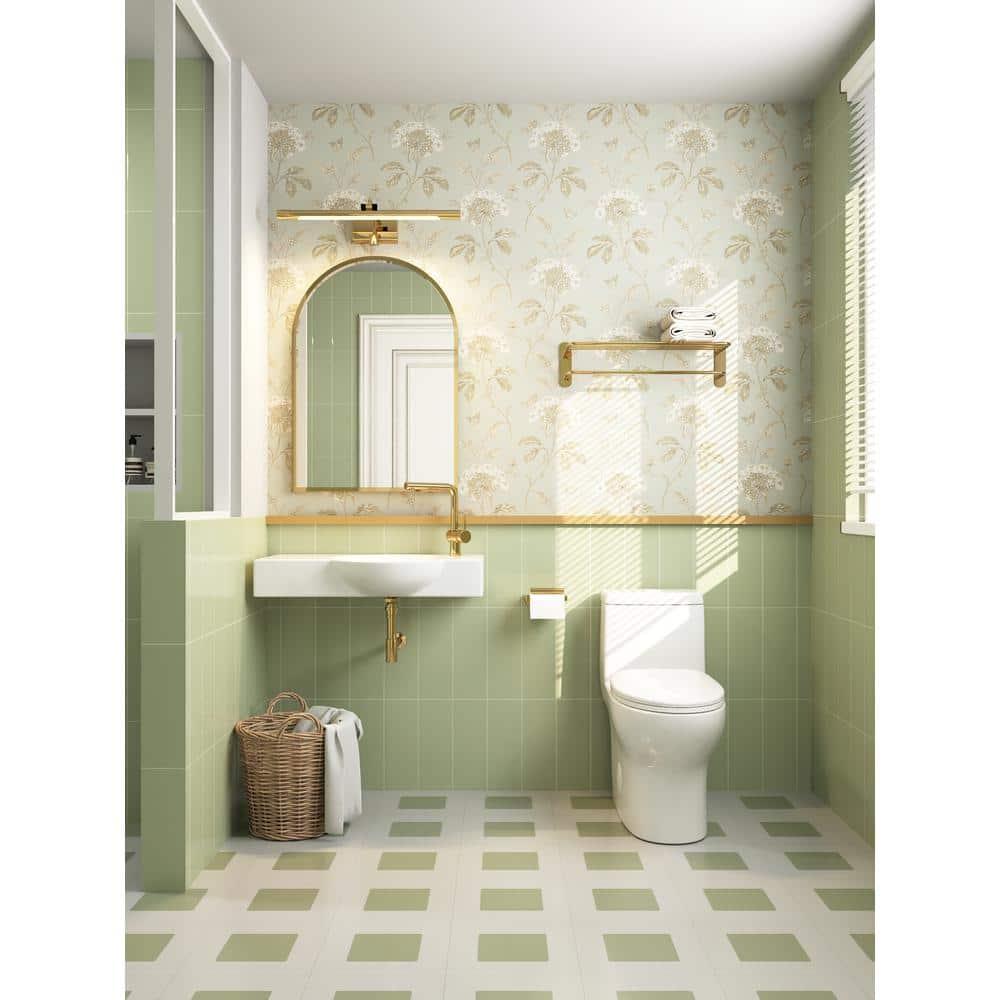Ally Standard Bathroom Toielt, Modern Toilet with Comfort Chair Height Floor Mounted(Seat Included)