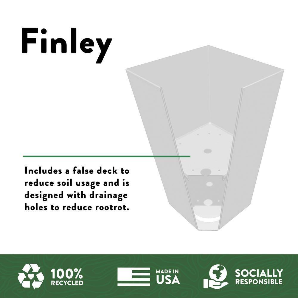 Bloem Finley Modern 20-in Recycled Plastic Indoor/Outdoor Square Vertical Planter