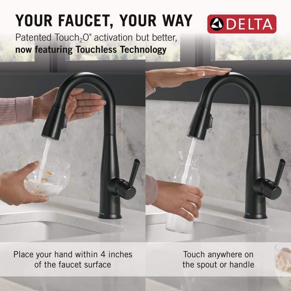 Essa Pull Down Sprayer Bar Faucet, Single Handle Prep Sink Faucet