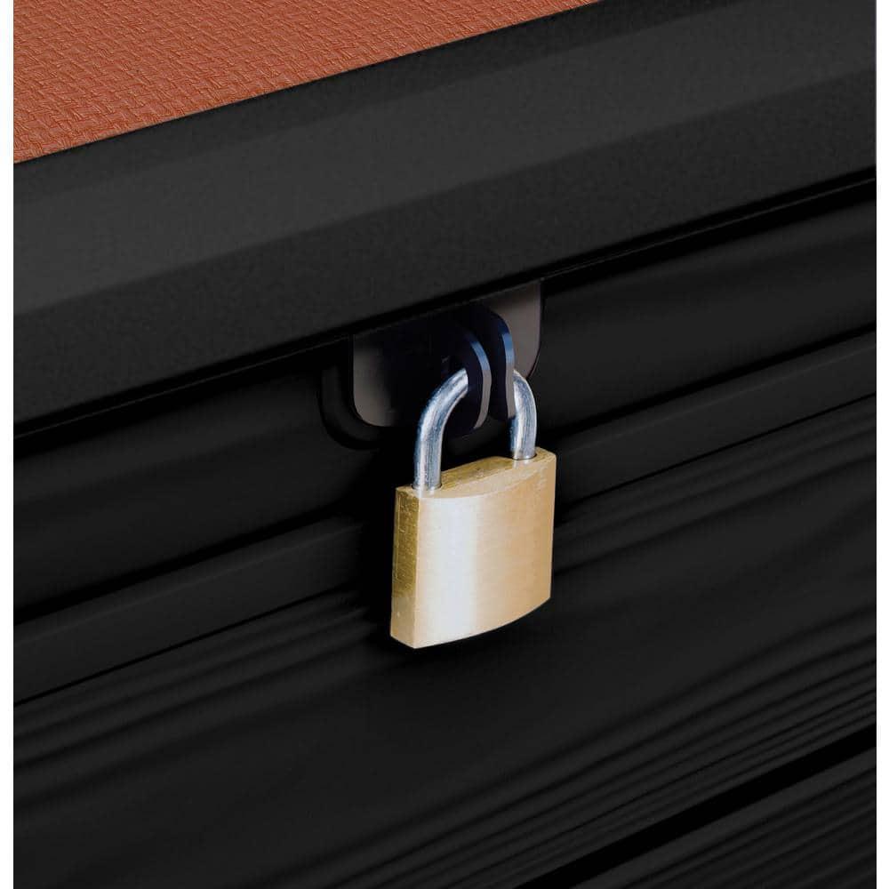 Keter Keter Brightwood 120 Gallon Large Durable Outdoor Storage and Weather Resistant Resin Deck Box