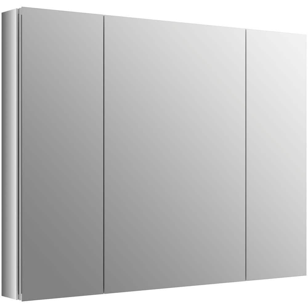 KOHLER Verdera® Aluminum Triple-Door Medicine Cabinet, Frameless with Adjustable Shelves