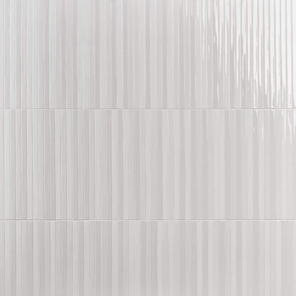 Vivanta 5.27 In. X 17.71 In. Glossy Ceramic Mosaic Elongated Subway Wall Tile (8 Sheets / Box)
