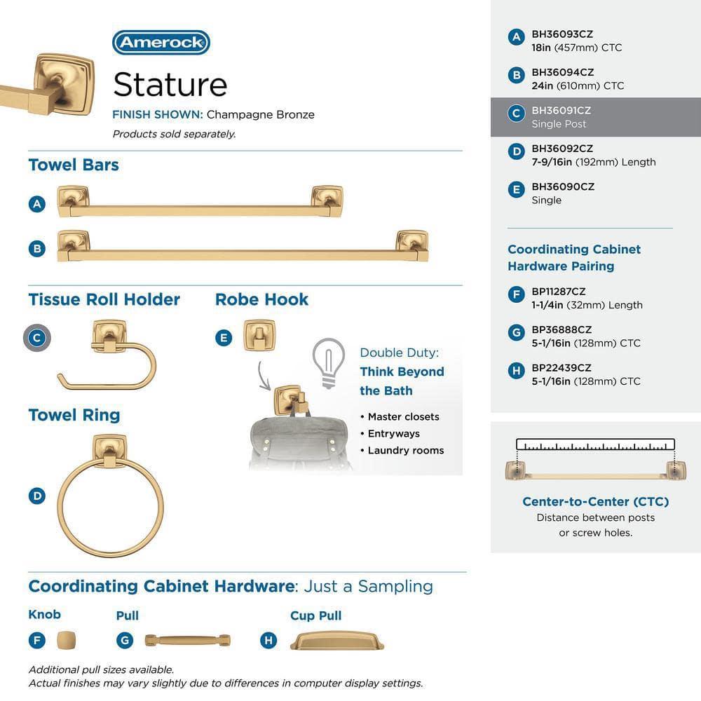 Stature Wall Mount Toilet Paper Holder