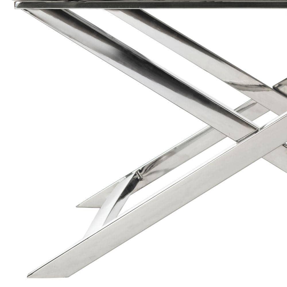 Celine Chair - FOX2033 - White/Chrome - Safavieh