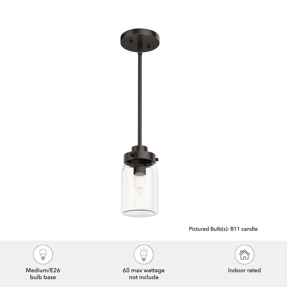 Devon Park 1 - Light Single Jar Pendant