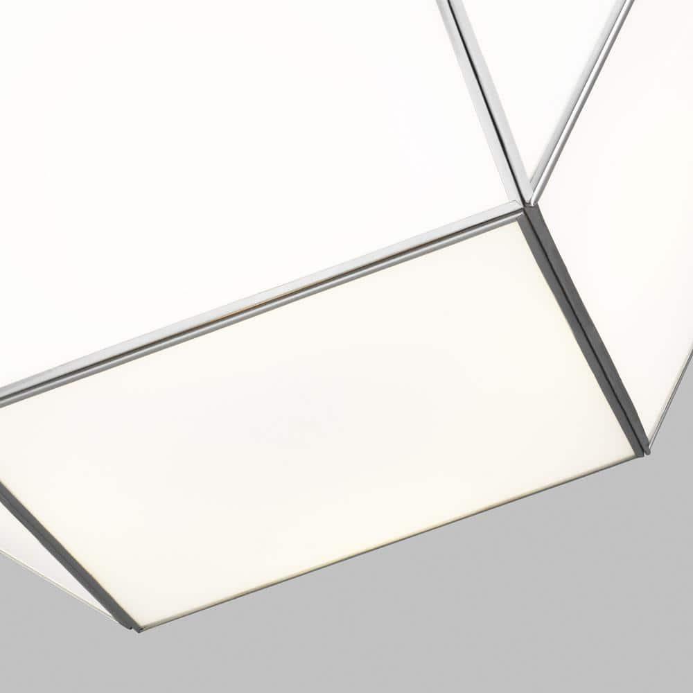 Morrison 20'' Brushed Nickel Indoor/Outdoor Flush Mount with Glass Shade