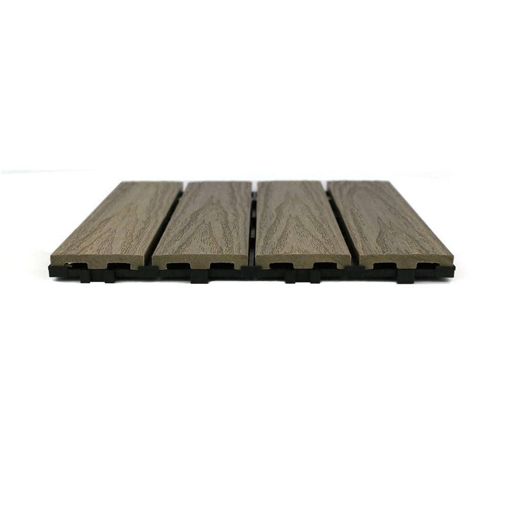 UltraShield Naturale Composite 12" x 12" Interlocking Deck Tile