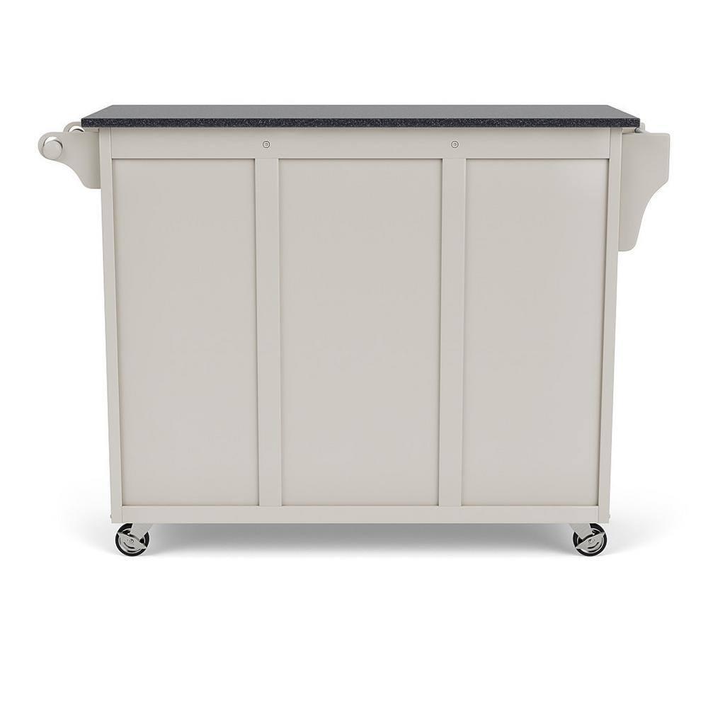 Homestyles Create-a-Cart Wood Rolling Kitchen Cart in Off White
