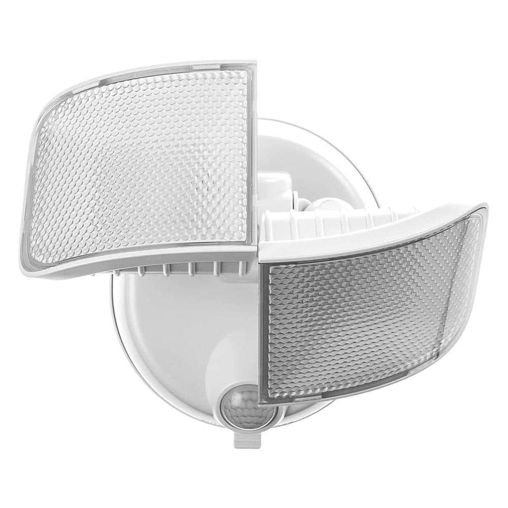 Home Zone Security 2 - Head LED Battery Powered Outdoor Security Flood Light with Motion Sensor