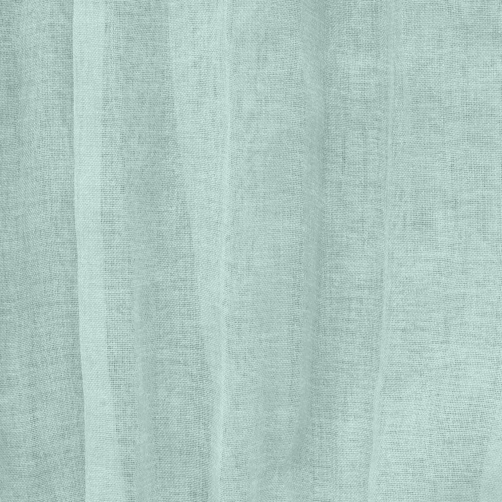 Habitat Paloma Sheer Dual Header Stylish and Functional Curtain Panel 52" x 95" Pale Thyme