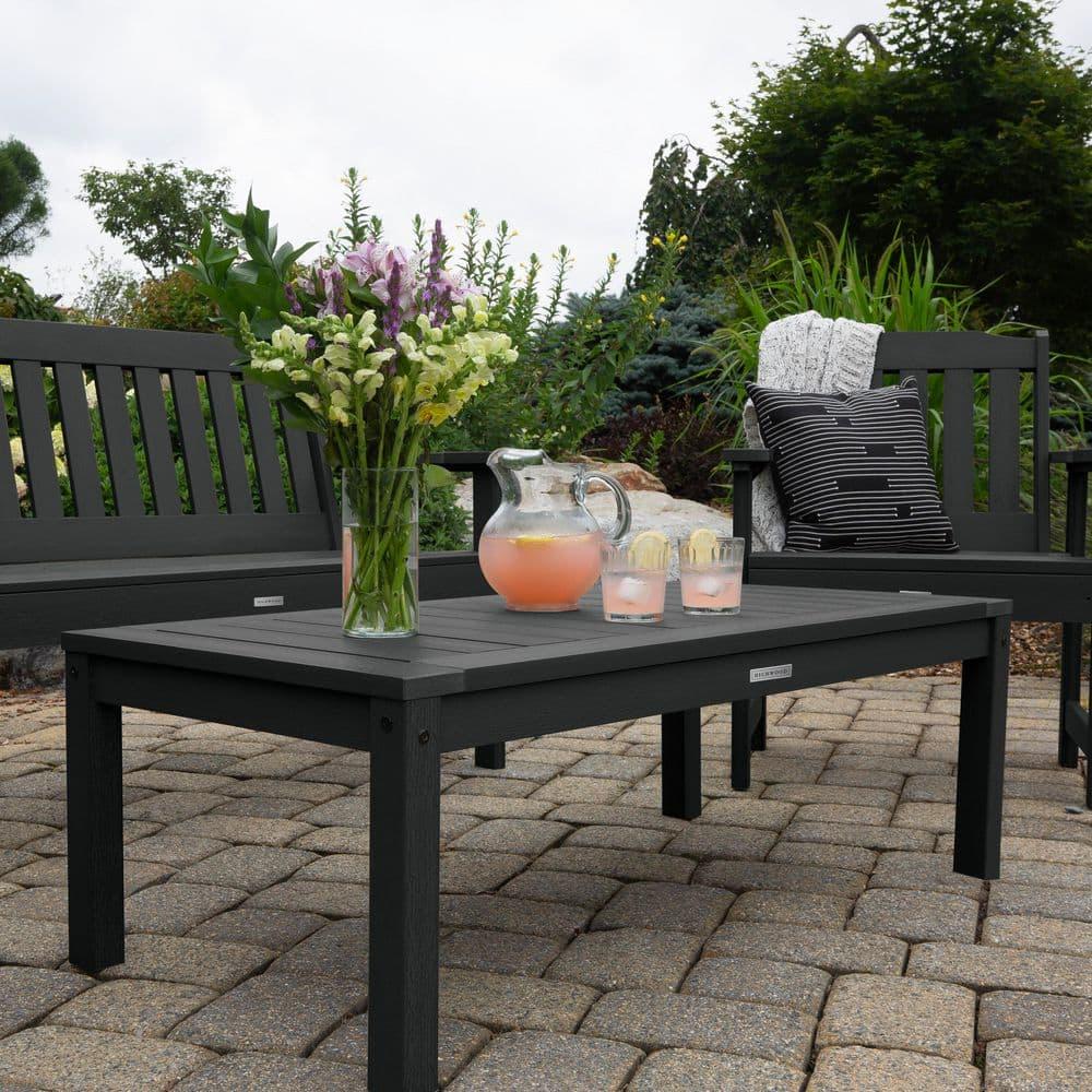 Adirondack Coffee Table Black - Highwood: Outdoor Poly Lumber, Stainless Steel Hardware, 12-Year Warranty