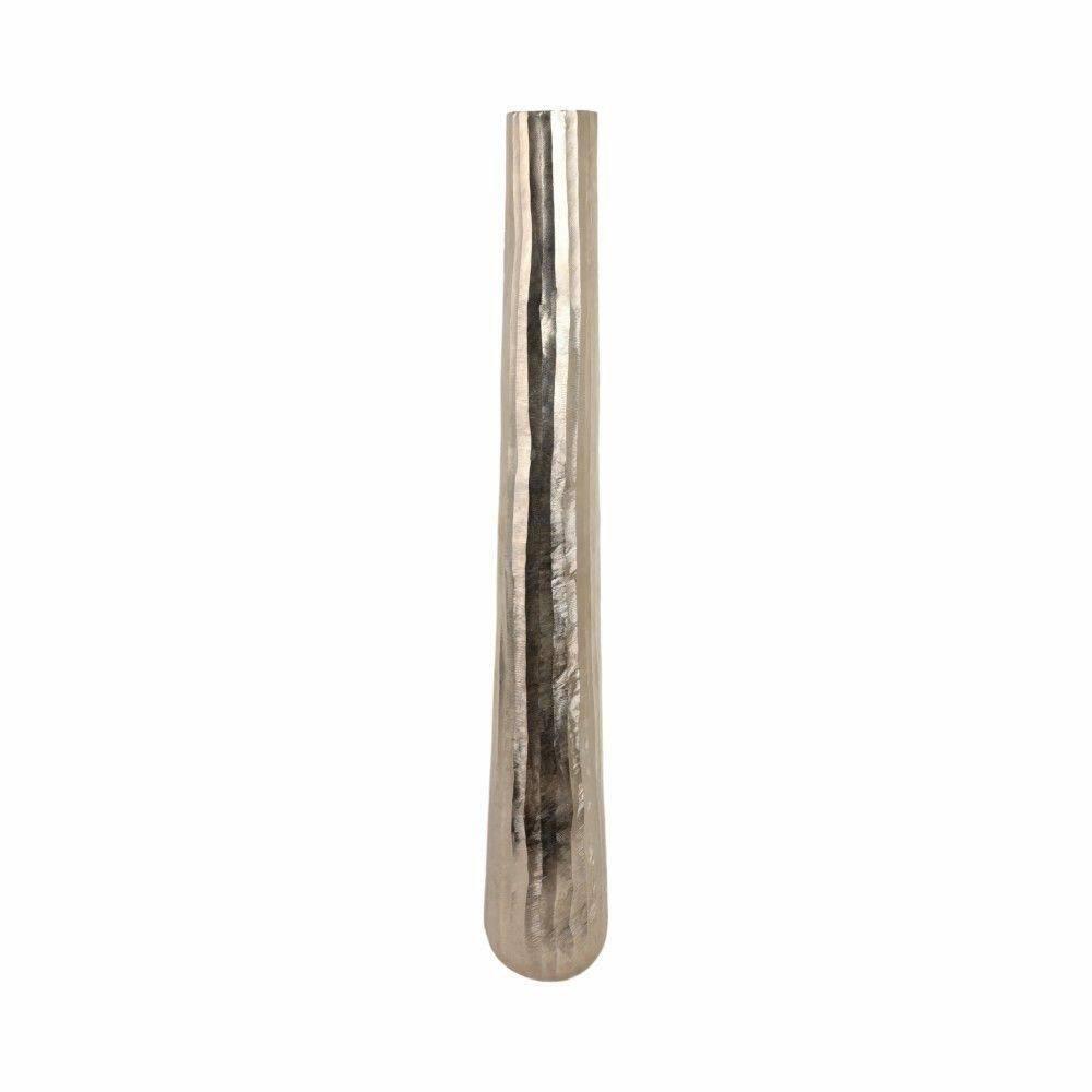 Sagebrook Home 58" Rounded Etched Metal Floor Vase, Silver | Perigold