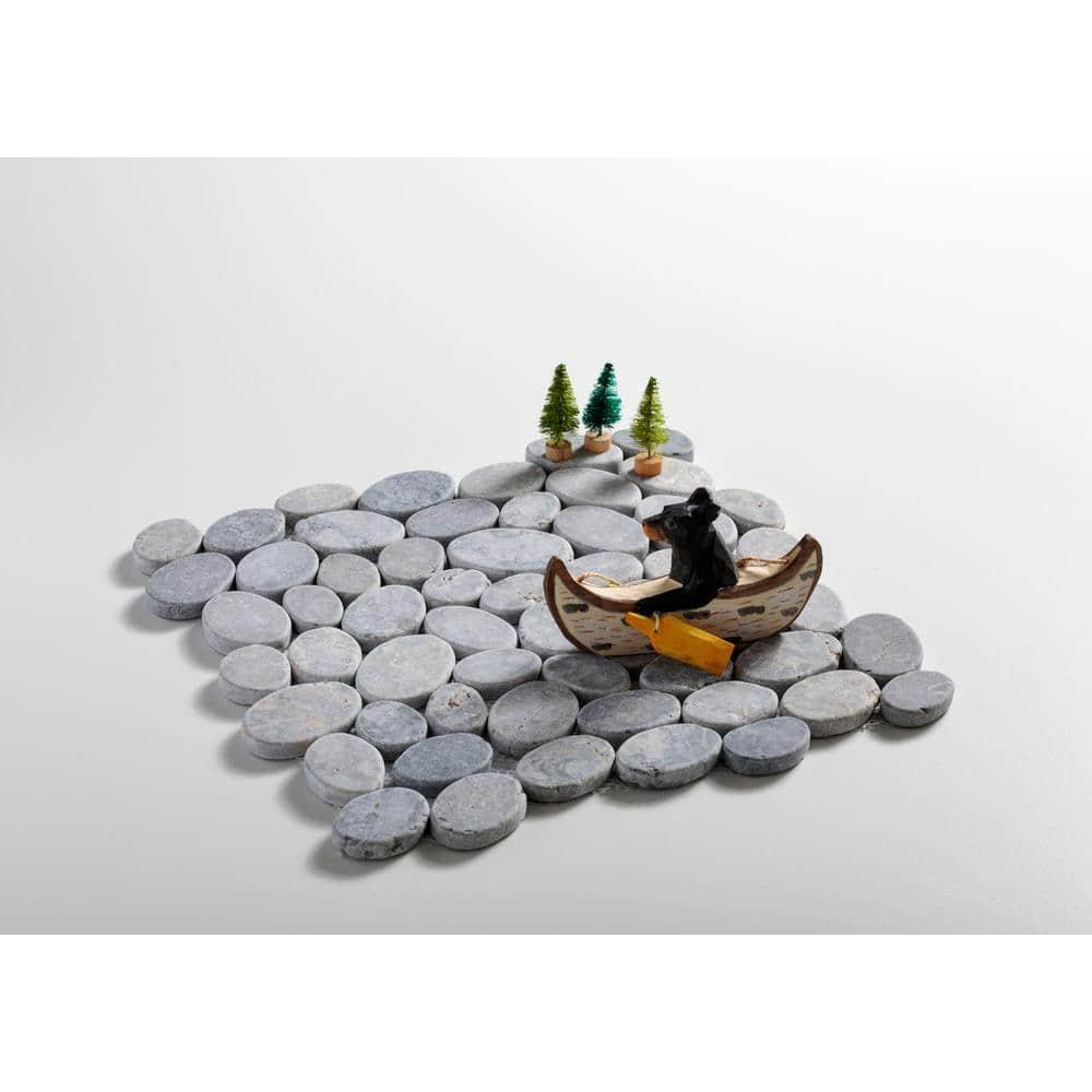 Cruz Bay Studio Natural Stone Pebbles Mosaic Wall & Floor Tile