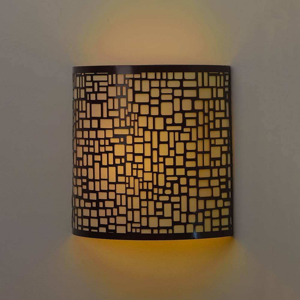 It's Exciting Lighting IEL-2901 London Barrel Wireless Wall Sconce, Amber, Wall, 9.88 in L x 3.90 in W x 9.87 in H