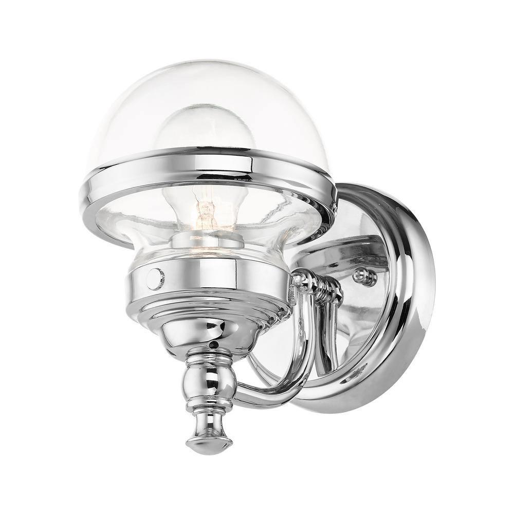Livex Lighting Oldwick 1 - Light Vanity in  Polished Chrome