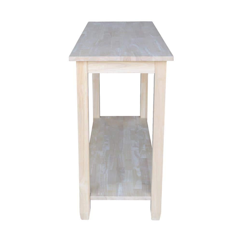 International Concepts Solano Console Server Table : Hardwood Sofa Table, Foyer Shelf, Spot Clean