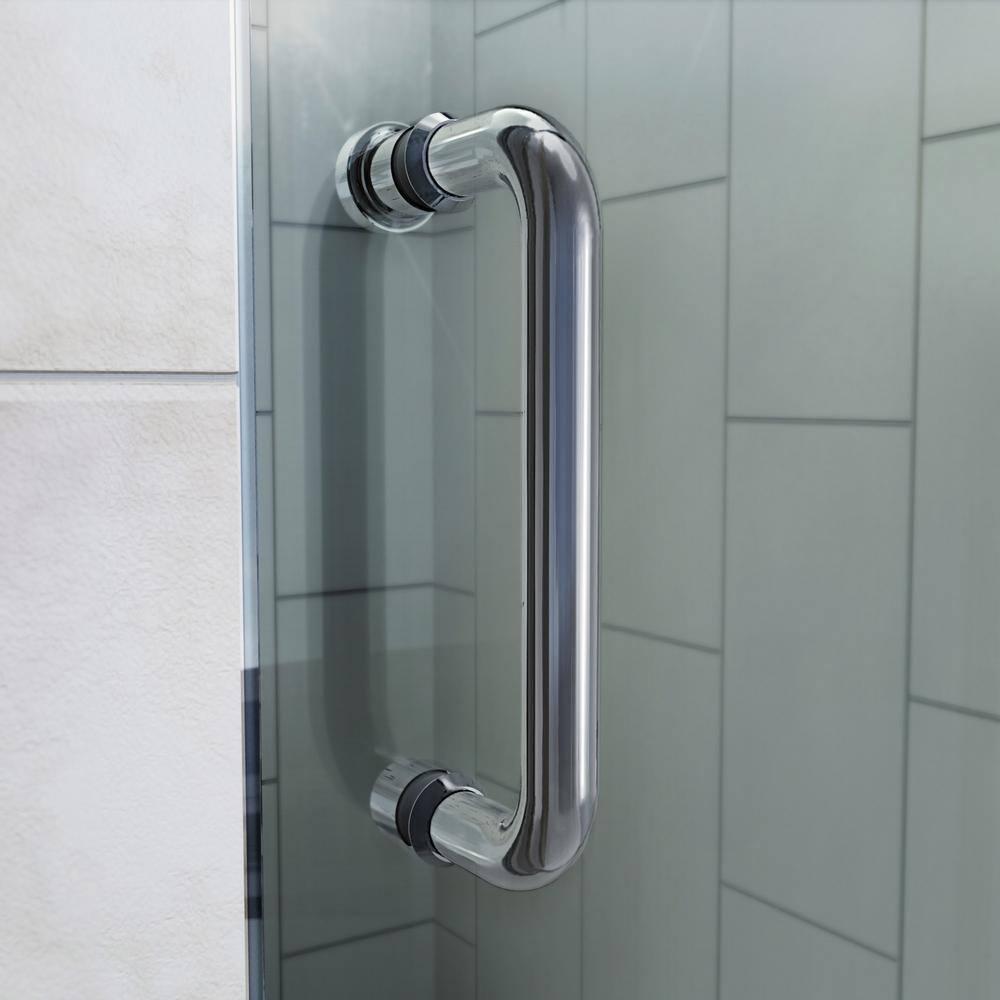 DreamLine Flex 36 in. D x 48 in. W x 74 3/4 in. H Semi-Frameless Shower Enclosure