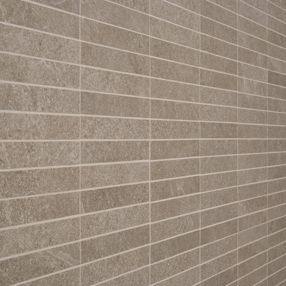 Monolith 11.81 In. X 11.81 In. Stacked Matte Porcelain Mosaic Floor And Wall Tile (0.96 Sq. Ft. / Each)