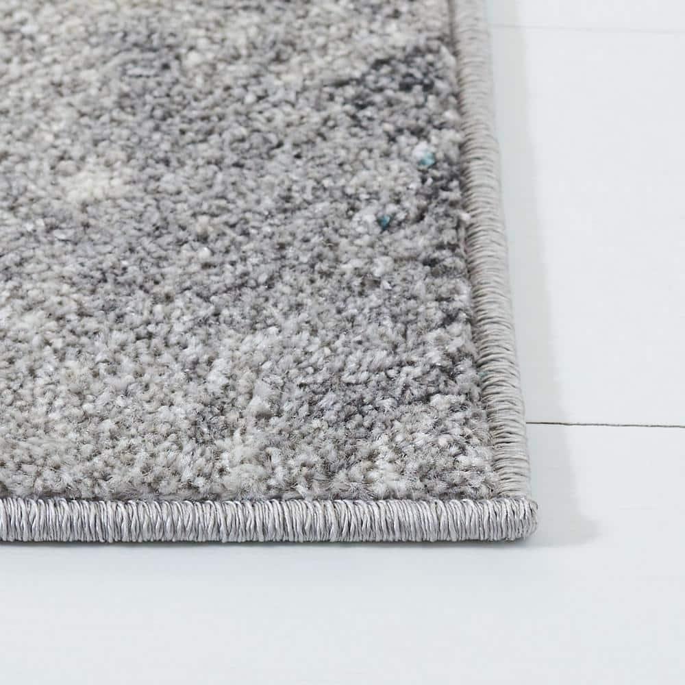 Adirondack ADR134 Machine Made Indoor Area Rug - Turquoise/Grey - 6'x6' - Safavieh