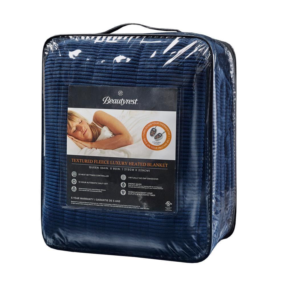 Beautyrest Electric Blanket - Twin - Navy