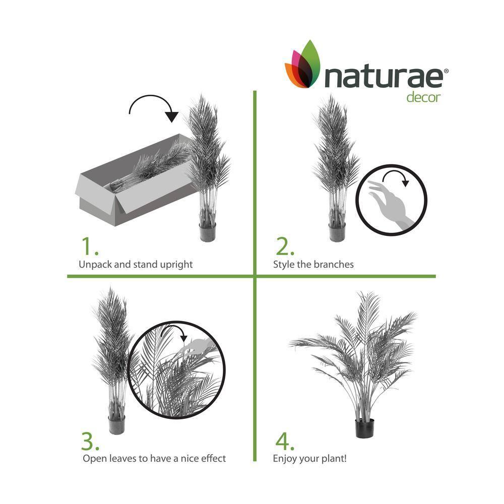 Naturae Decor Faux Palm Plant in Pot