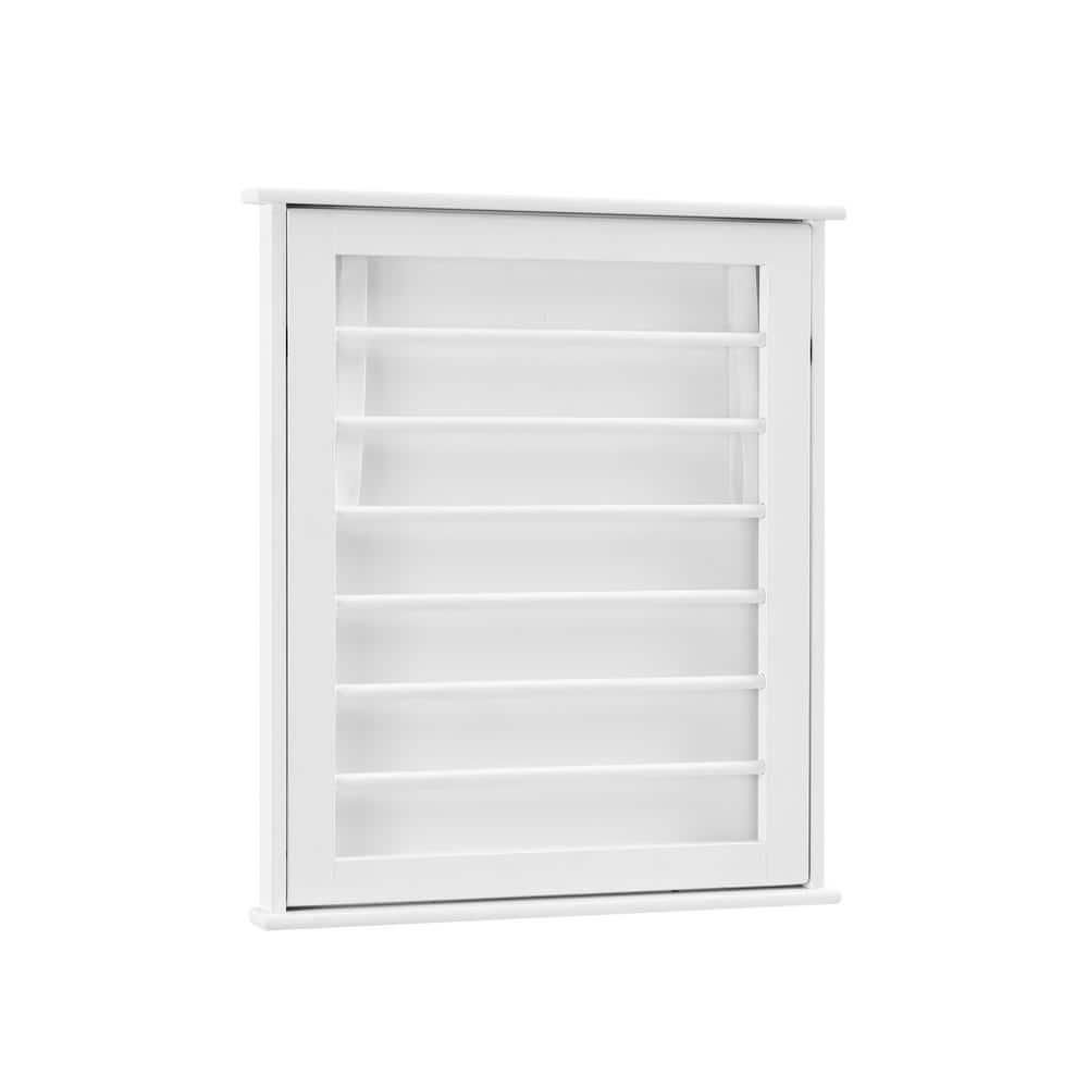 6 Slotted Folding Wall Mounted Laundry Drying Rack White - Danya B.
