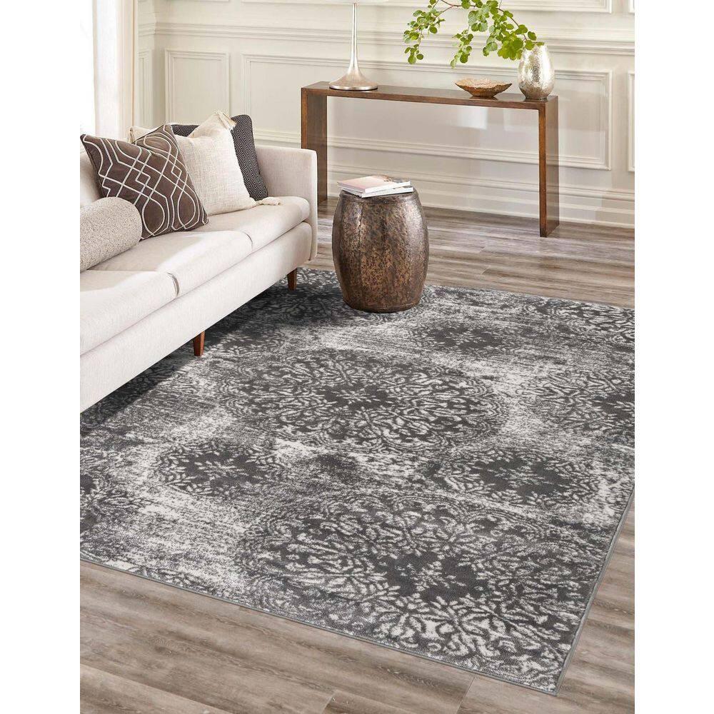 Unique Loom 9' 0 x 12' 0 Sofia Grand Gray Area Rug