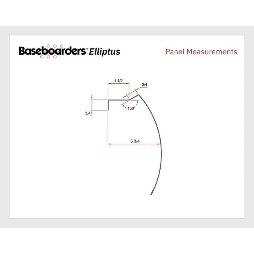 Baseboarders Baseboarders Basic Steel Easy Slip-On Baseboard Heater Cover Coupler - White