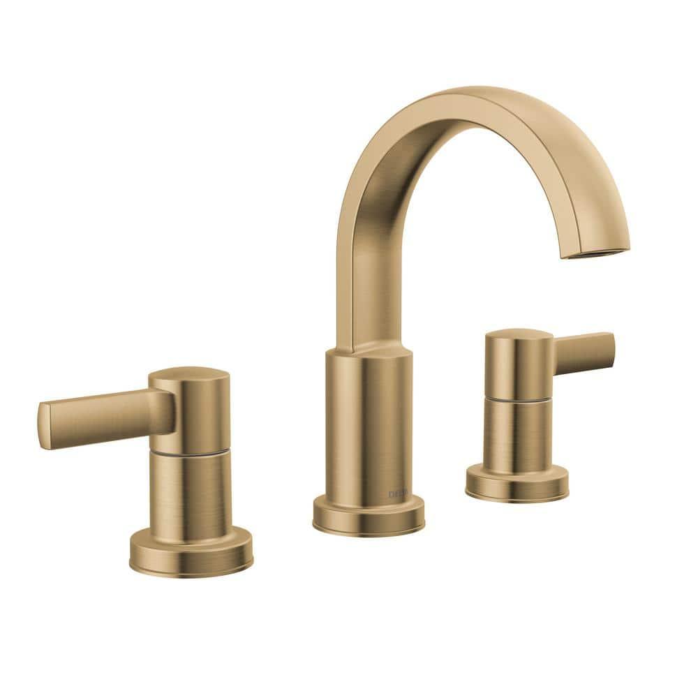 Albion Widespread Bathroom Faucet 3 Hole, 2-handle Bathroom Sink Faucet with Drain Assembly