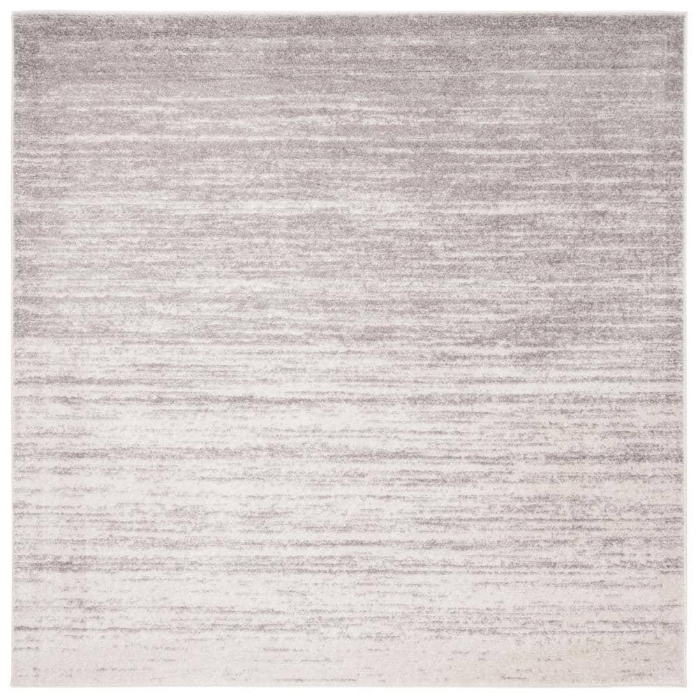 Adirondack ADR113 Machine Made Indoor Area Rug - Ivory/Silver - 9'x9' - Safavieh