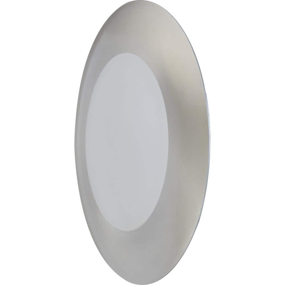 4.5'' Brushed Nickel LED Open Recessed Trim