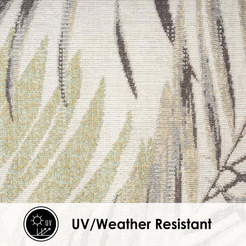 Tommy Bahama Malibu Palm Springs Coastal Indoor/Outdoor Area Rug, Ivory/Green