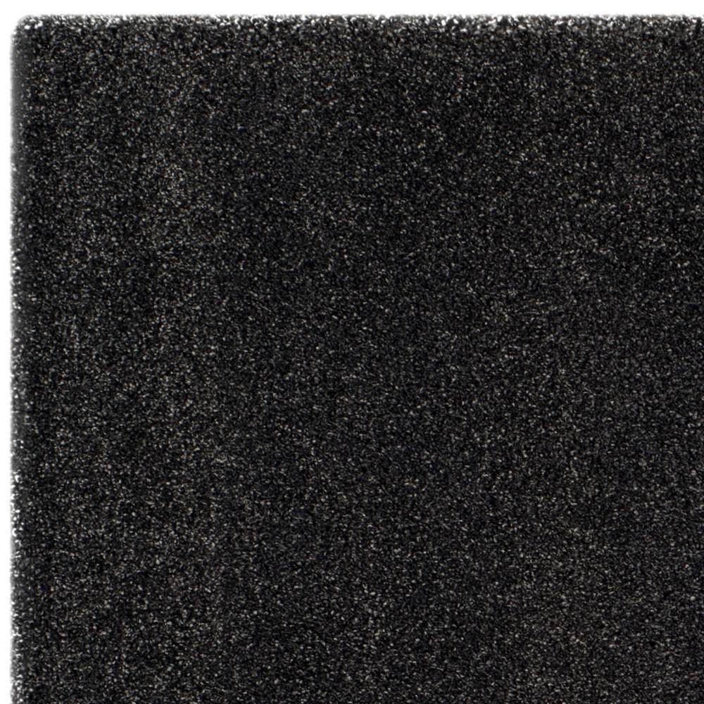 Milan Shag SG180 Power Loomed Indoor Area Rug - Dark Grey - 7'x7' - Safavieh