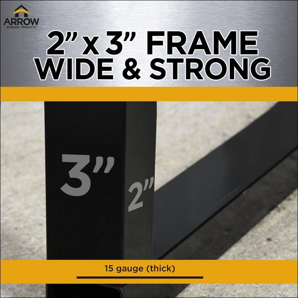 Arrow Arrow Steel Carport with 2 Side Wall Kits, 20x20x07