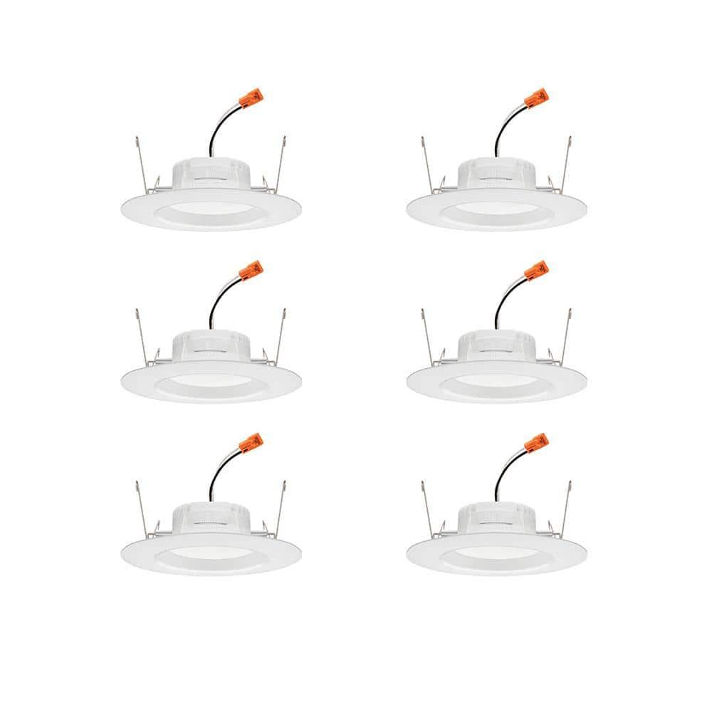 Retro Basics 6'' Selectable Color Temperature Dimmable Air-Tight Standard Recessed Lighting Kit