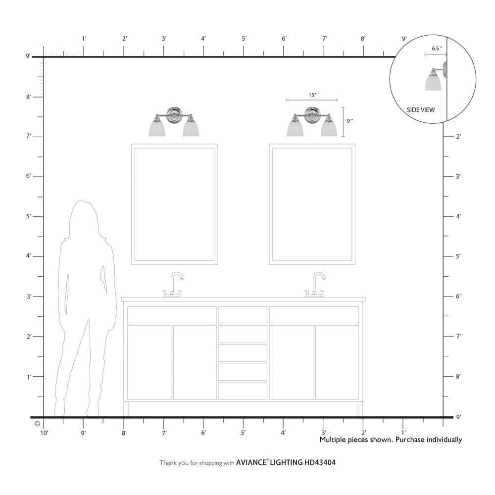 Livex Lighting Somerville 2 - Light Vanity in  Brushed Nickel