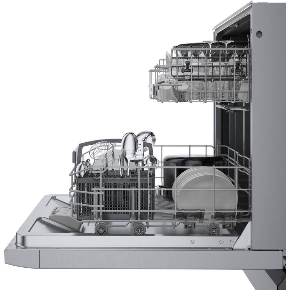 Bosch SGE53C55UC 300 Series 24" ADA Front Control Smart Built-In Dishwasher with Home Connect and 46 Dba