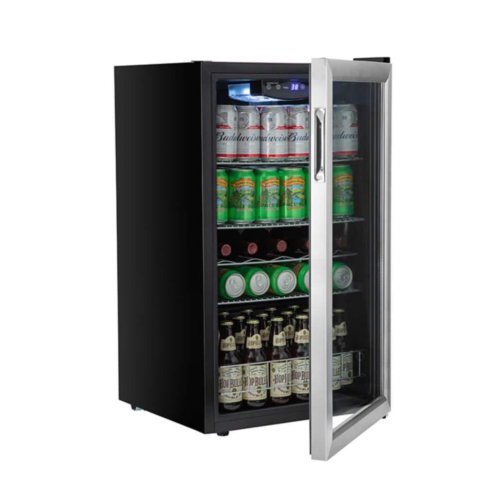 EdgeStar EdgeStar 18.88'' W Convertible 105 Cans (12 oz.) 3.36 Cubic Feet Beverage Cooler with Reversible Glass Door
