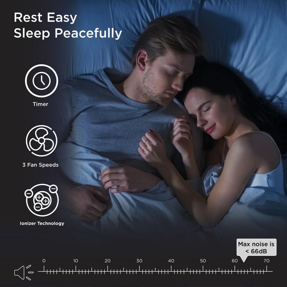 Medify MA-35 Air Purifier with True HEPA H13 Filter | 1,280 ft² Coverage in 1hr for Allergens, Smoke, Wildfires, Odors, Pollen, Pet Dander | Removal to 0.1 Microns | Silver, 1-Pack